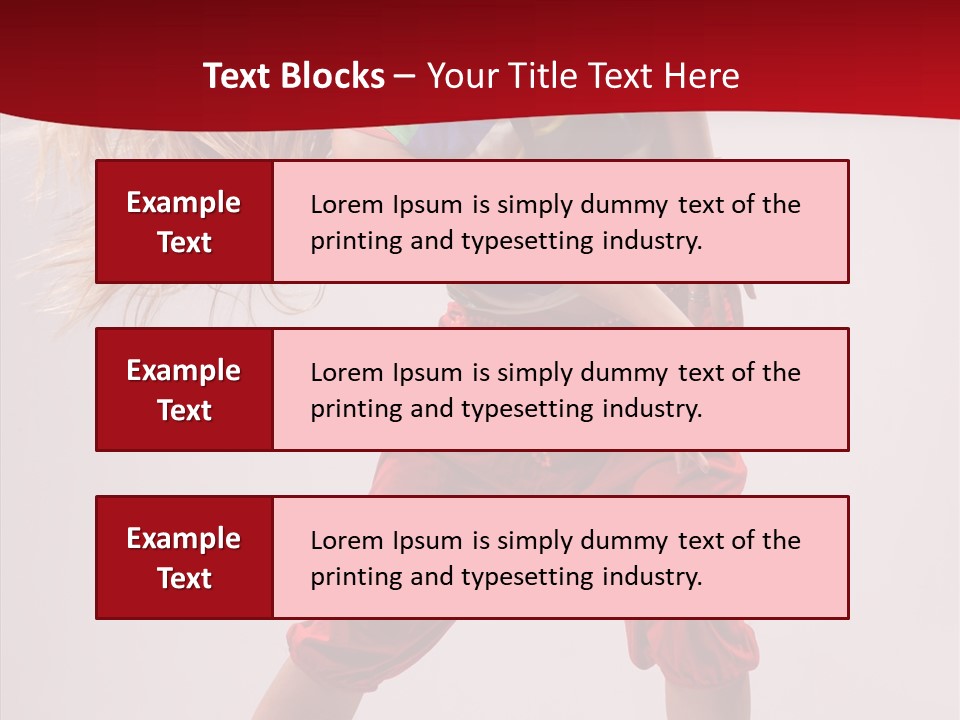 Dancing Ballet Stunt PowerPoint Template