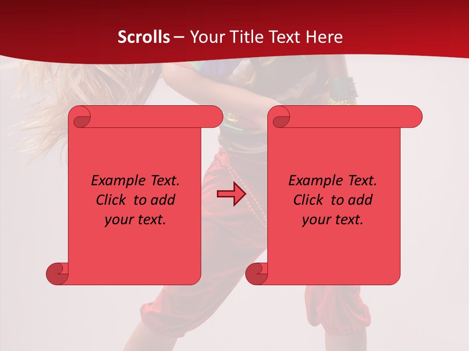 Dancing Ballet Stunt PowerPoint Template