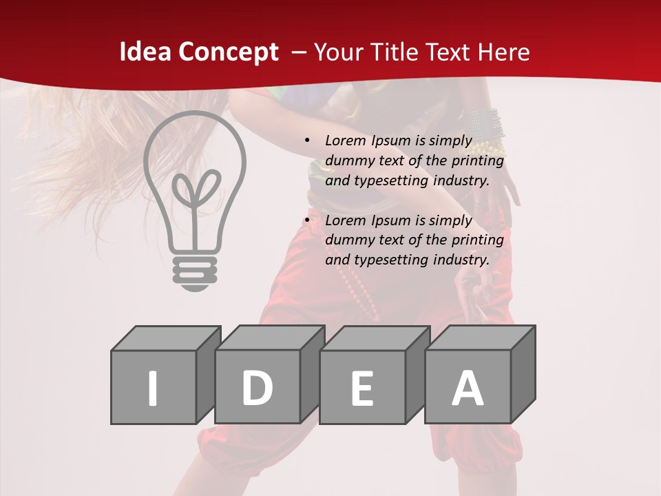 Dancing Ballet Stunt PowerPoint Template