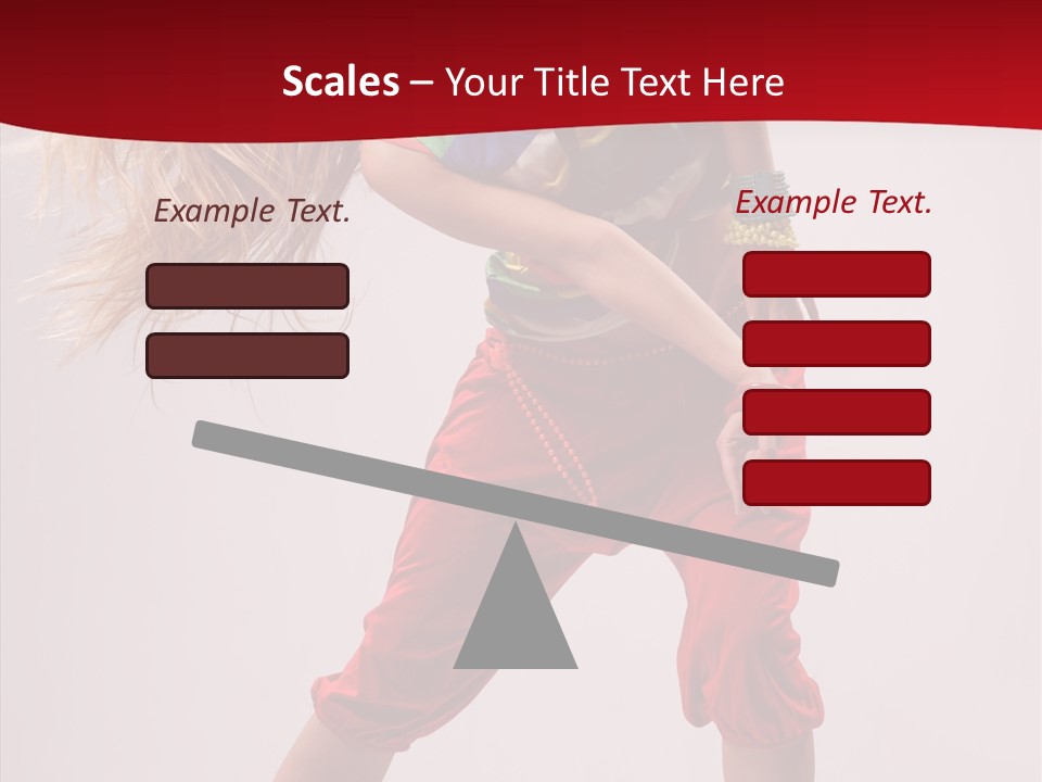 Dancing Ballet Stunt PowerPoint Template