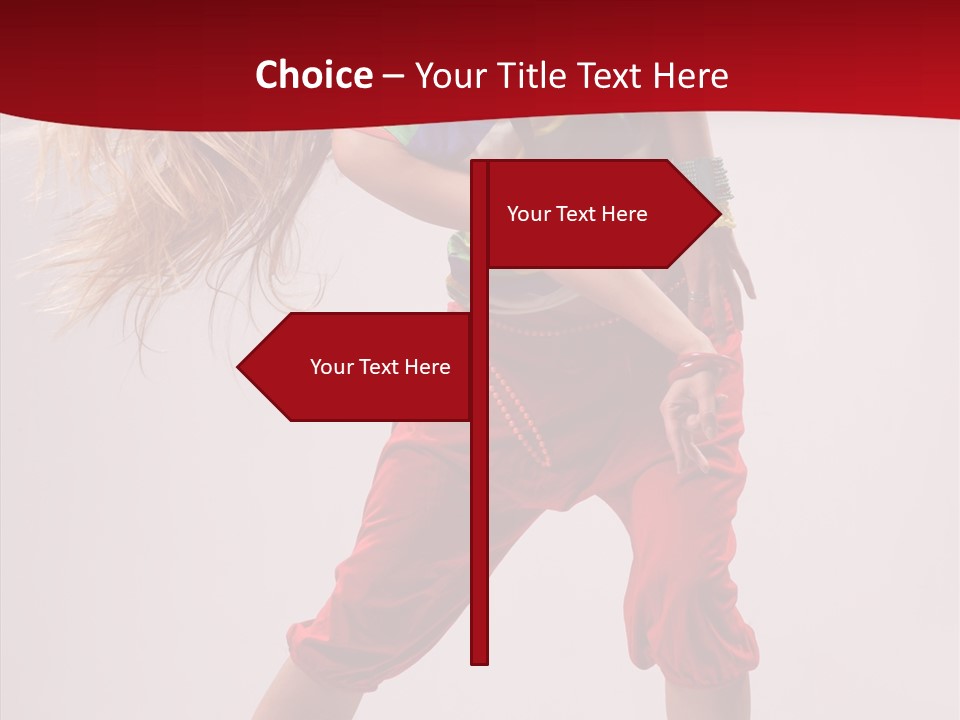 Dancing Ballet Stunt PowerPoint Template