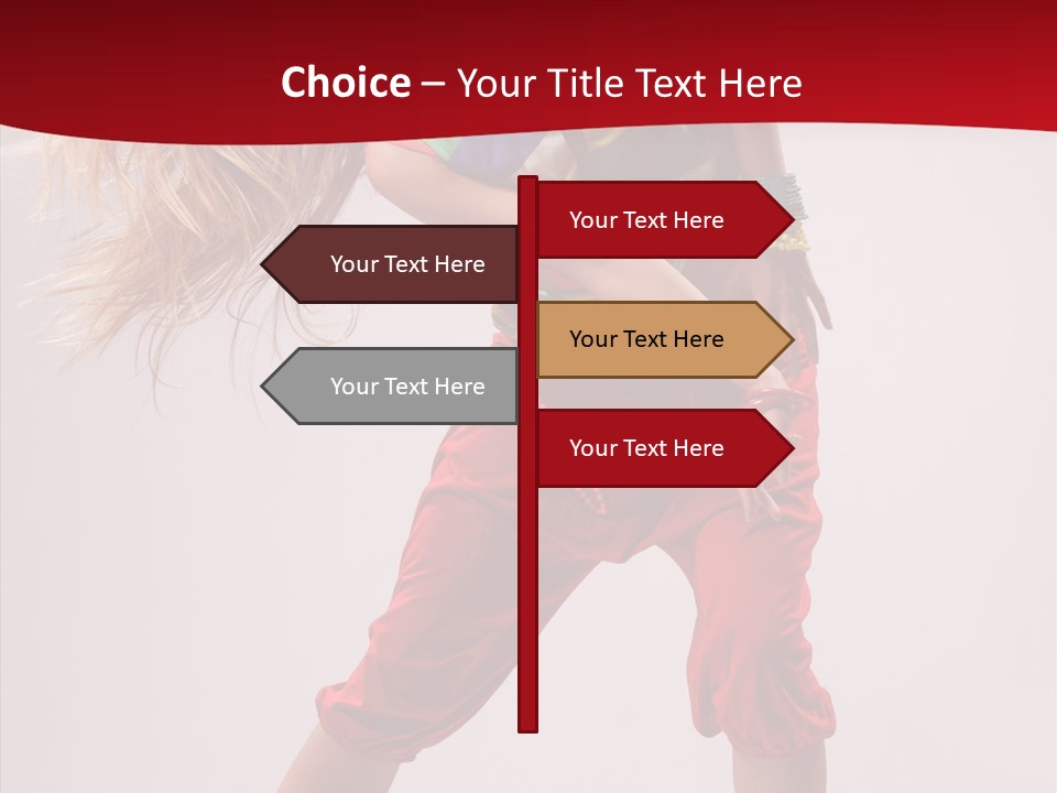 Dancing Ballet Stunt PowerPoint Template