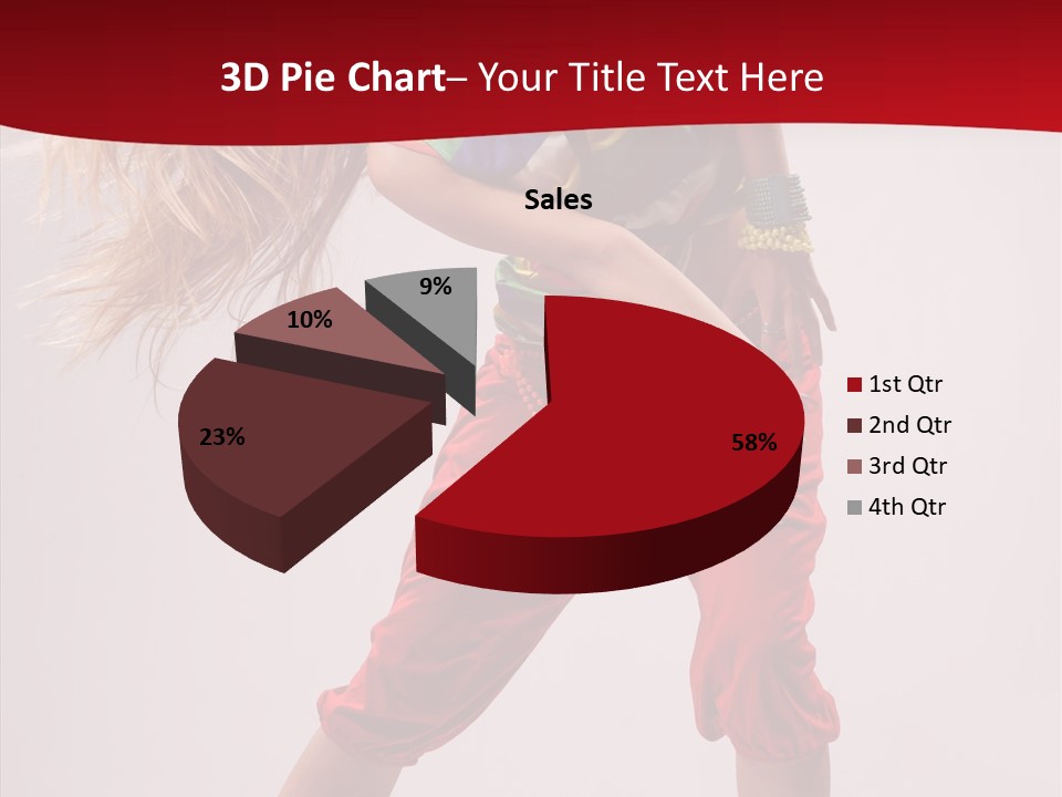 Dancing Ballet Stunt PowerPoint Template