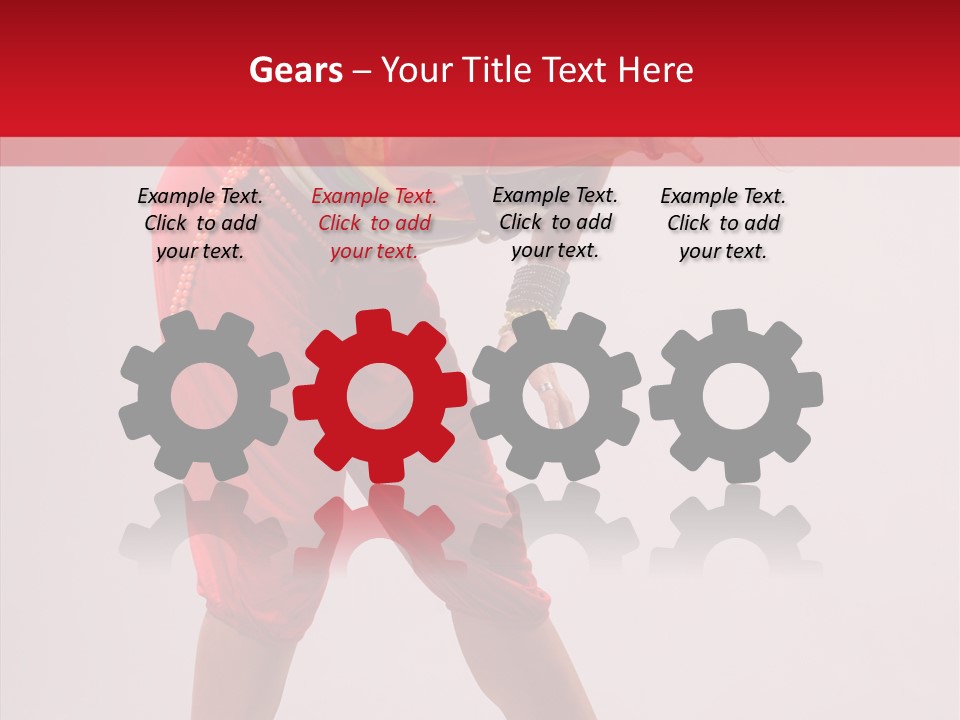 Clothing Fashion Dancing PowerPoint Template