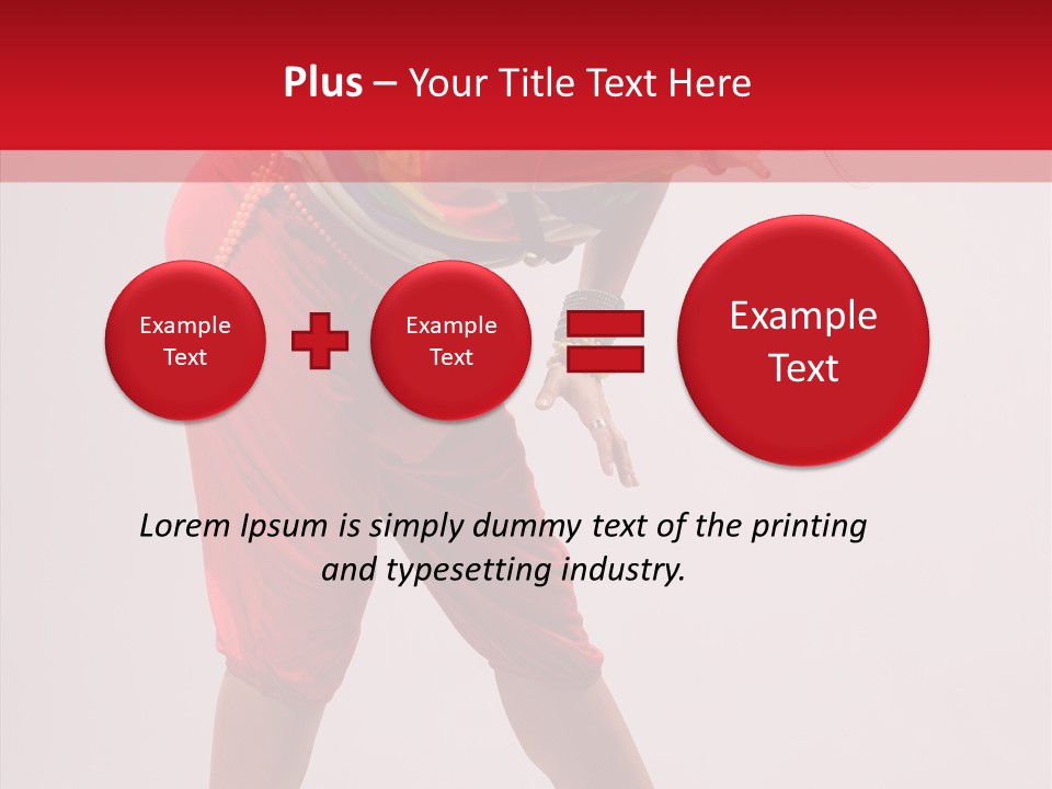 Clothing Fashion Dancing PowerPoint Template