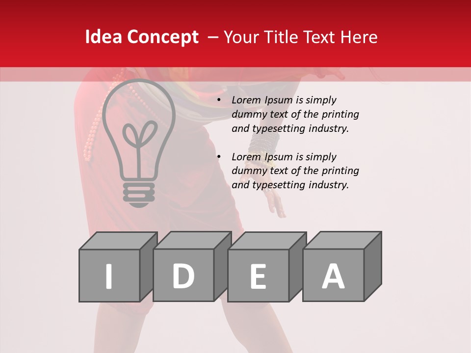 Clothing Fashion Dancing PowerPoint Template