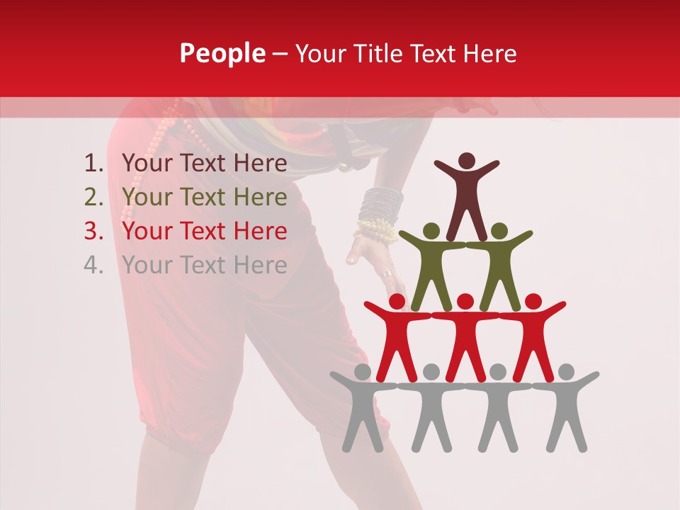 Clothing Fashion Dancing PowerPoint Template