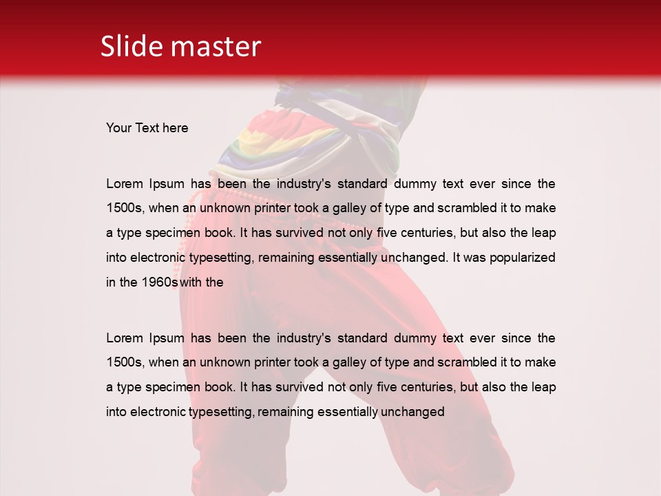 Lifestyles Women Dancer PowerPoint Template