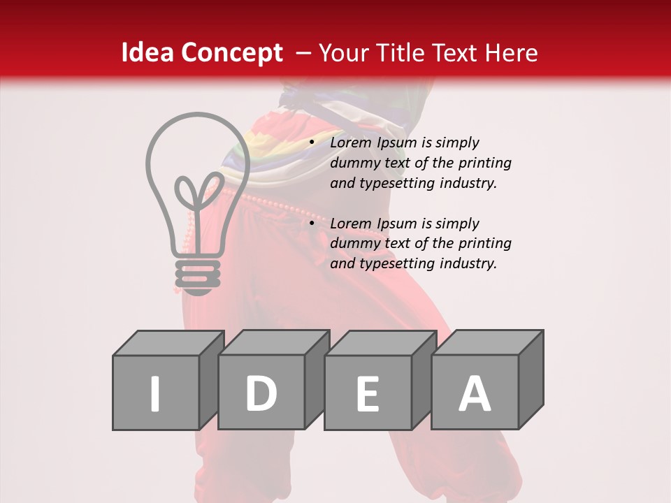 Lifestyles Women Dancer PowerPoint Template