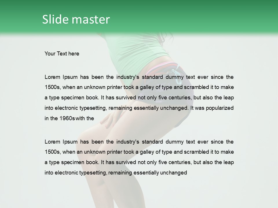 Performance Posing Beautiful PowerPoint Template