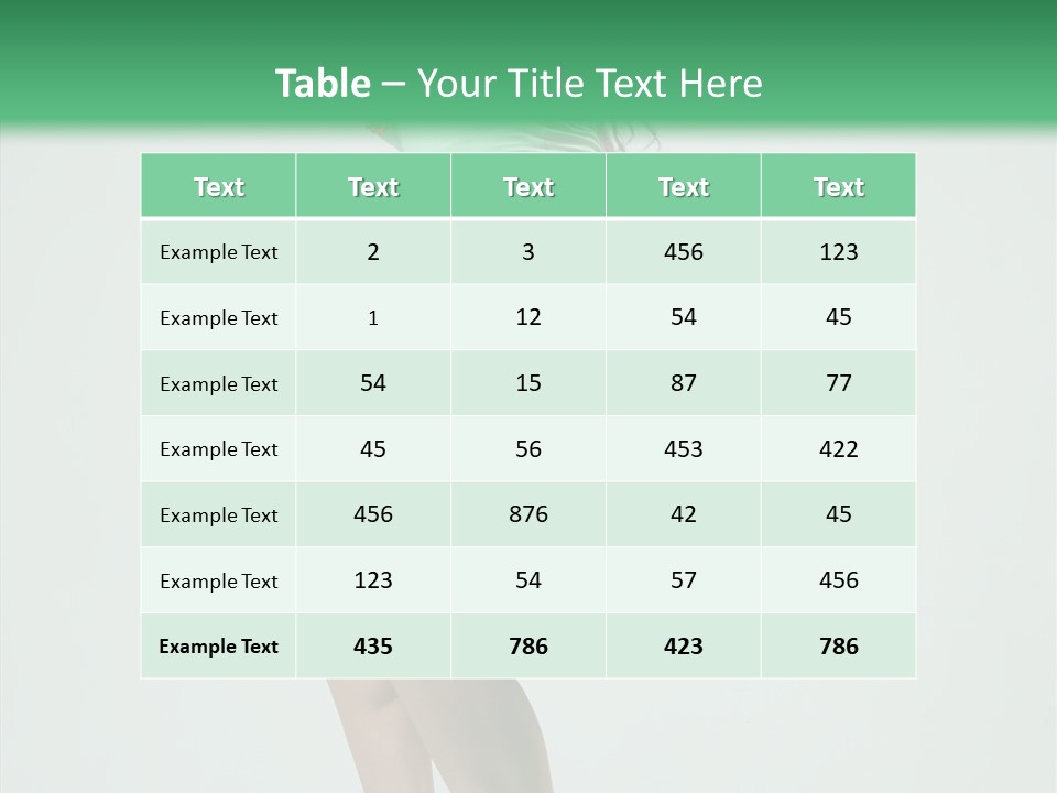 Performance Posing Beautiful PowerPoint Template