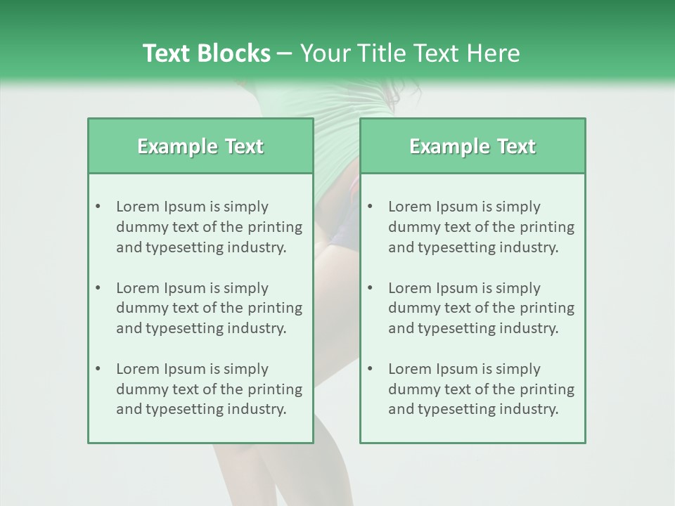 Performance Posing Beautiful PowerPoint Template