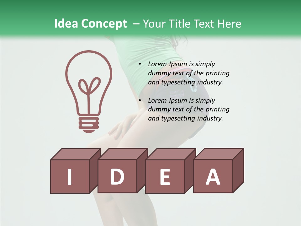 Performance Posing Beautiful PowerPoint Template
