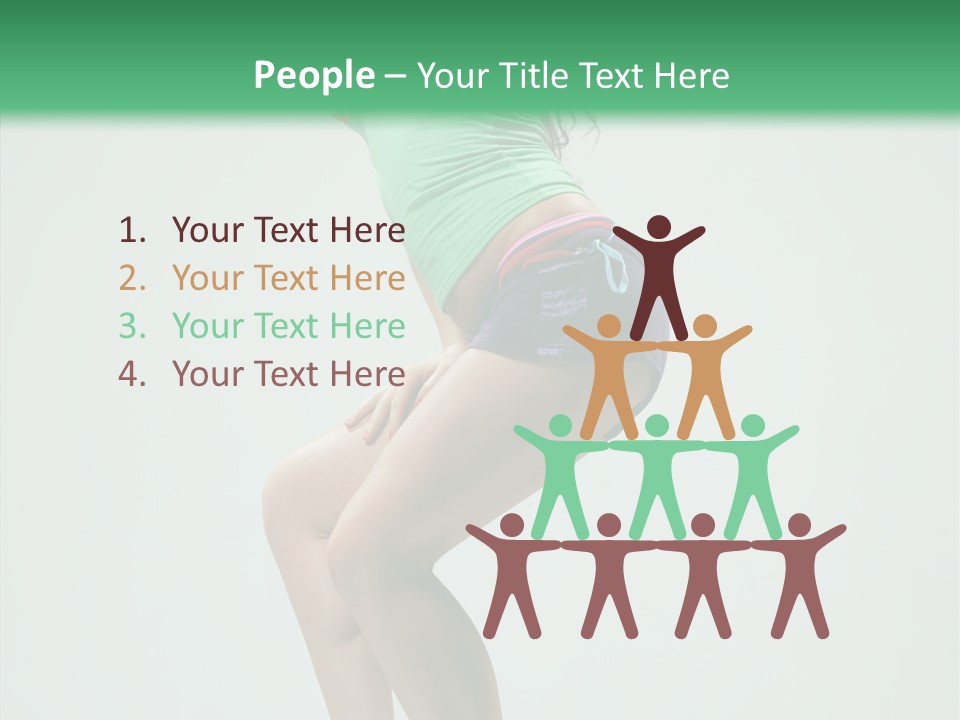 Performance Posing Beautiful PowerPoint Template