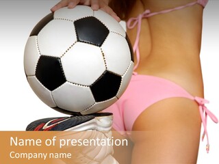 Player Sports Hold PowerPoint Template