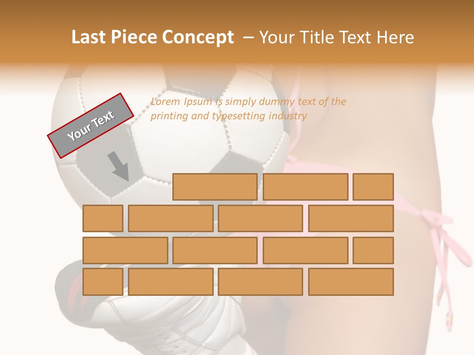 Player Sports Hold PowerPoint Template