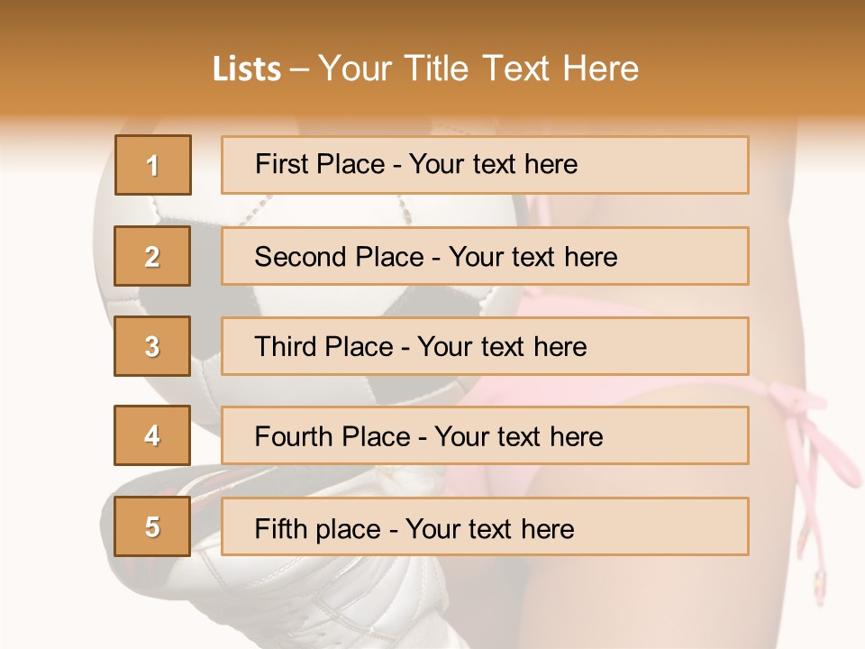 Player Sports Hold PowerPoint Template
