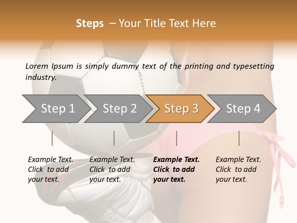 Player Sports Hold PowerPoint Template