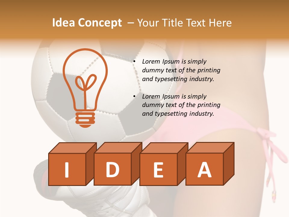 Player Sports Hold PowerPoint Template