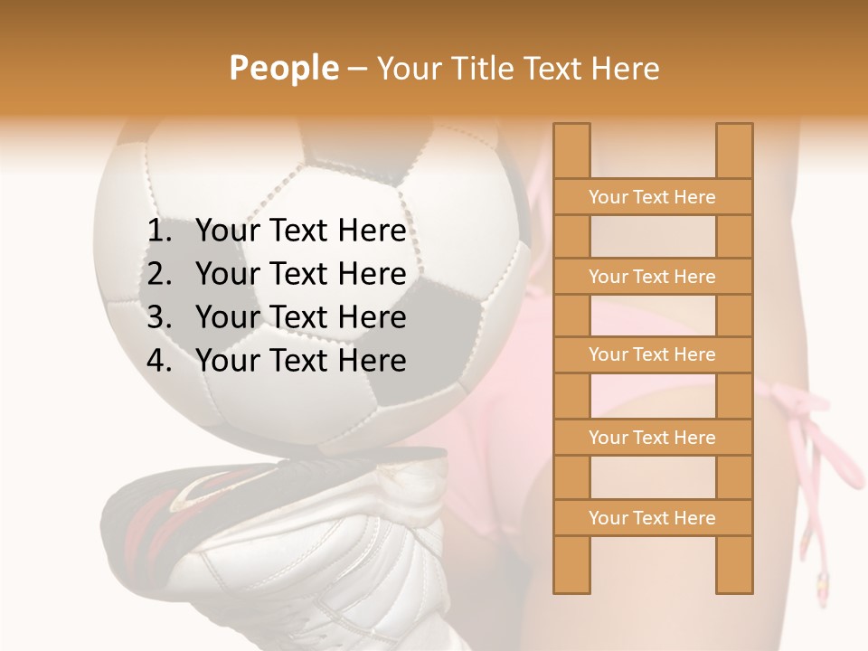 Player Sports Hold PowerPoint Template