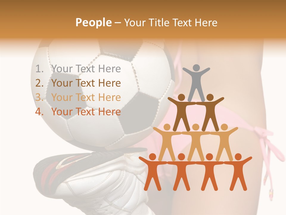 Player Sports Hold PowerPoint Template