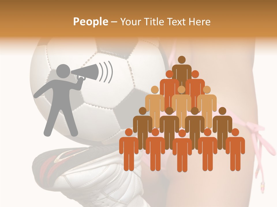 Player Sports Hold PowerPoint Template