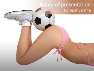 Butt Fit Soccer PowerPoint Template