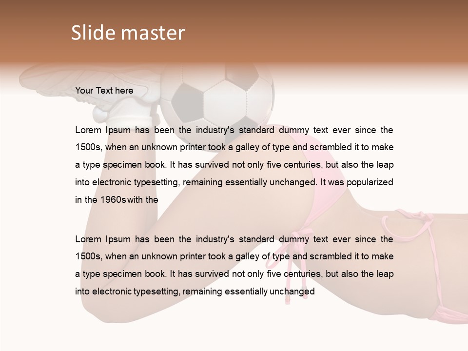 Butt Fit Soccer PowerPoint Template