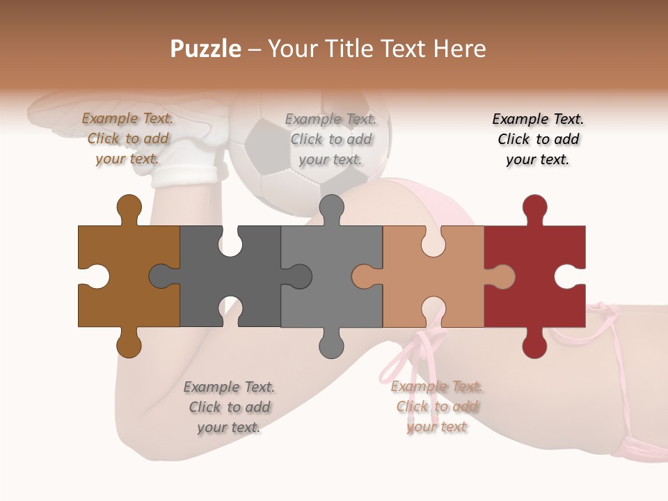 Butt Fit Soccer PowerPoint Template