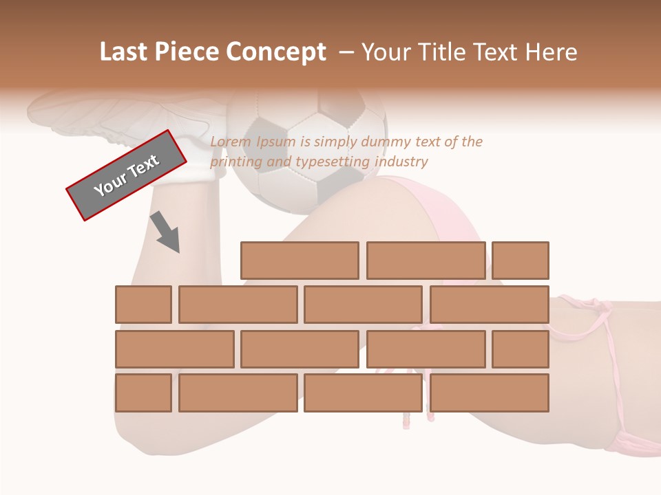 Butt Fit Soccer PowerPoint Template