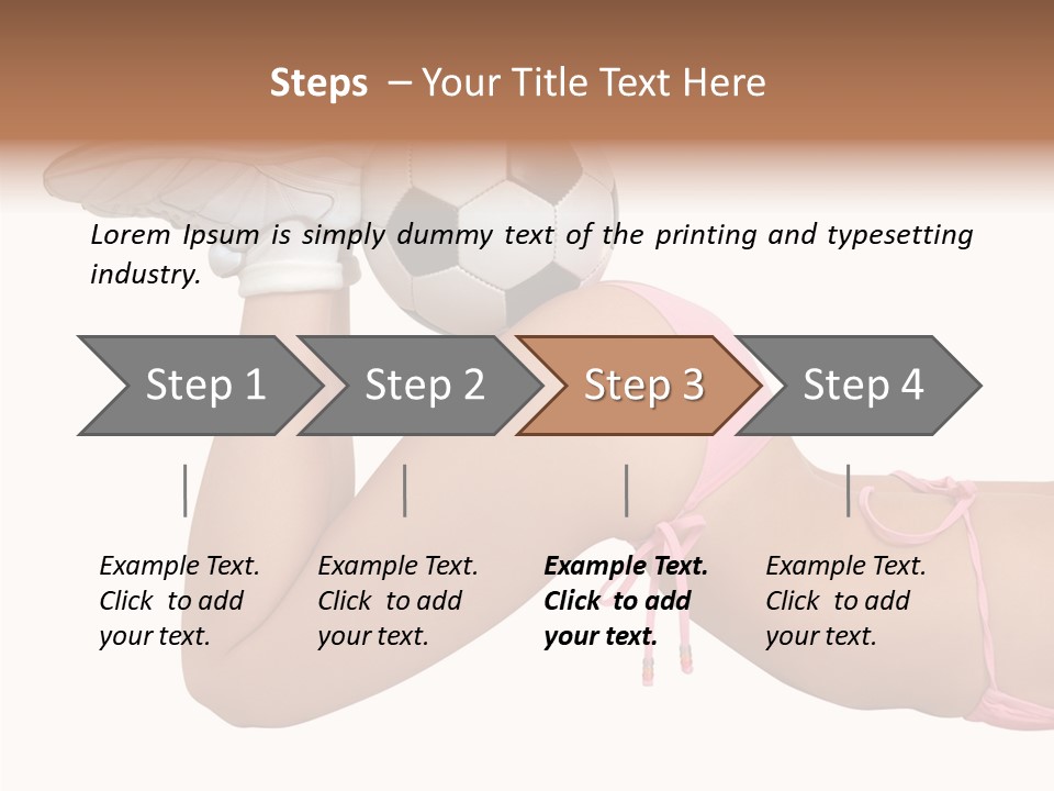 Butt Fit Soccer PowerPoint Template
