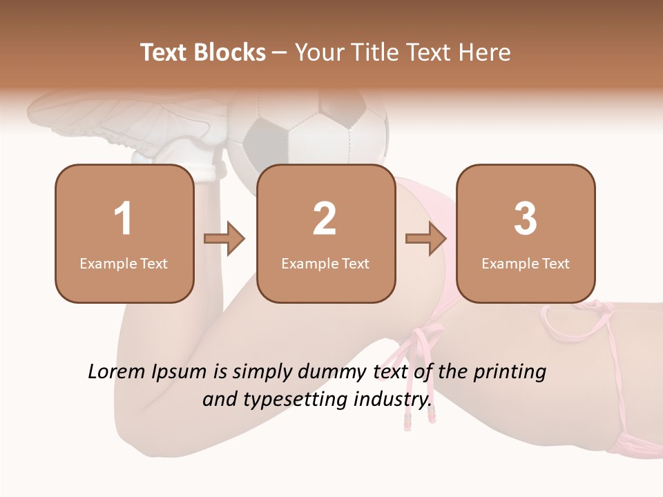 Butt Fit Soccer PowerPoint Template