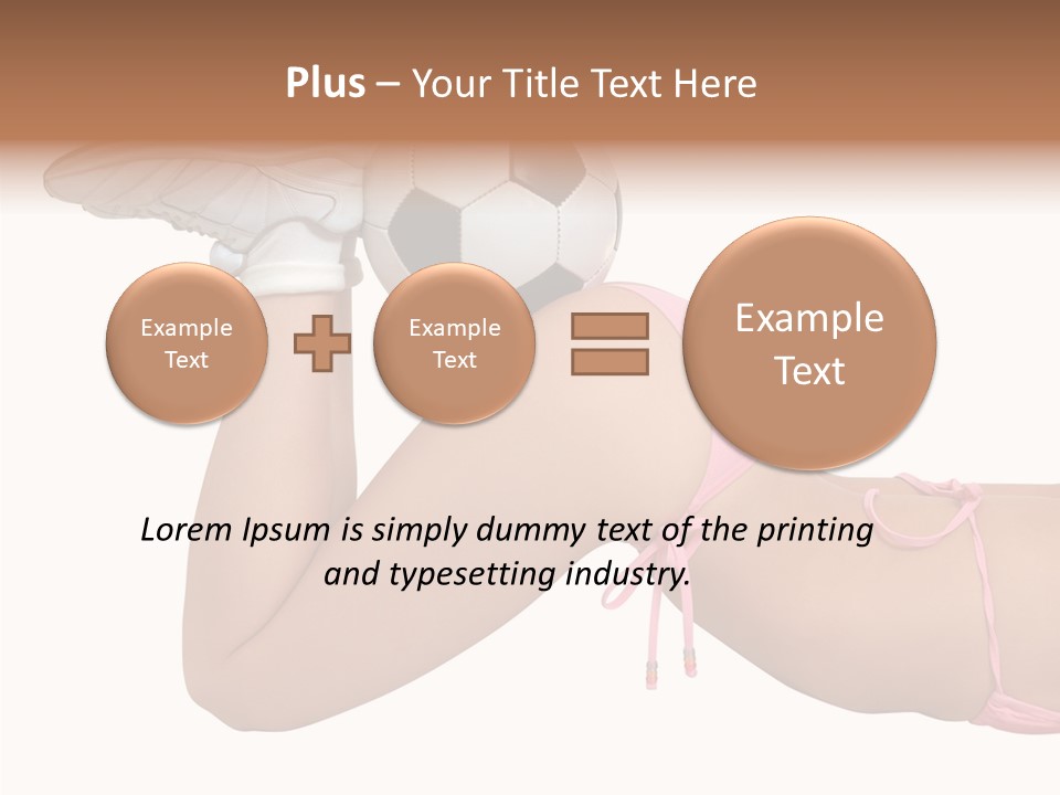 Butt Fit Soccer PowerPoint Template