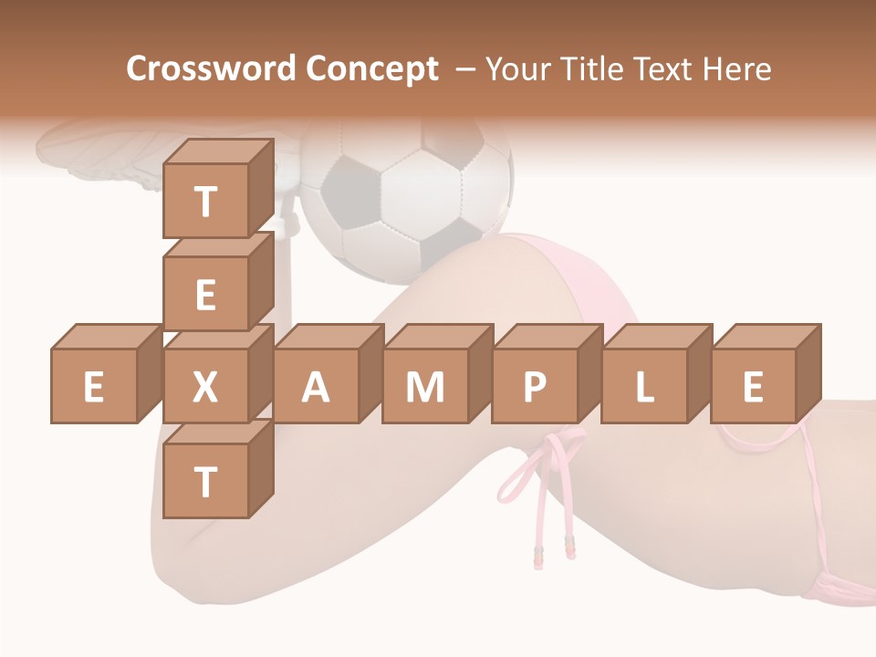 Butt Fit Soccer PowerPoint Template