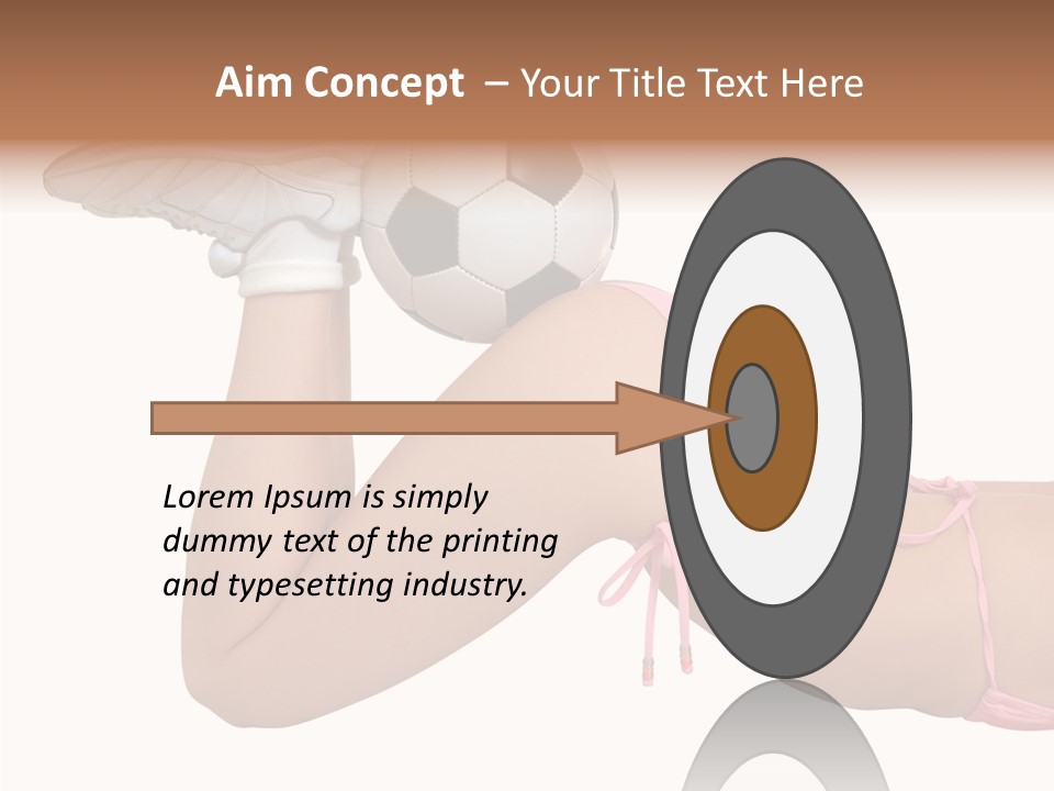 Butt Fit Soccer PowerPoint Template