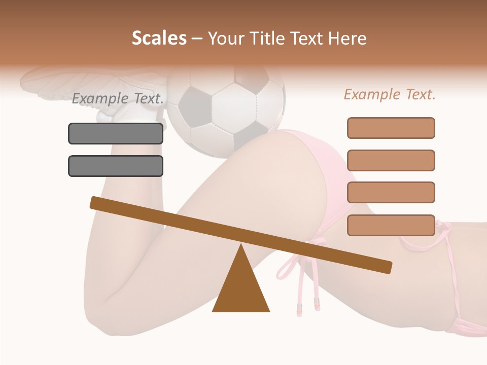 Butt Fit Soccer PowerPoint Template