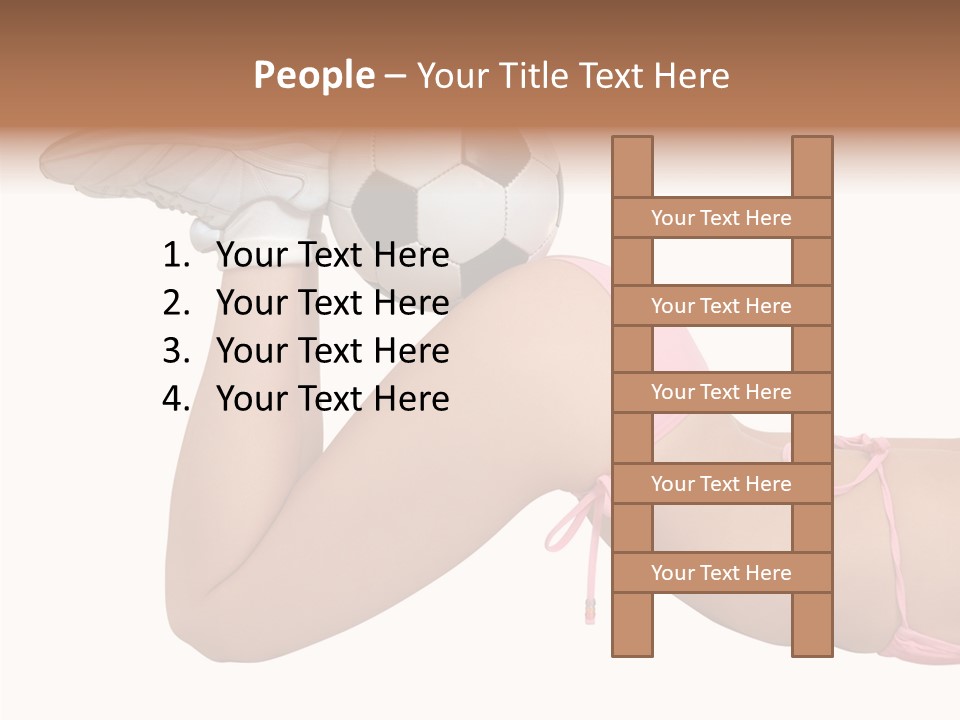 Butt Fit Soccer PowerPoint Template