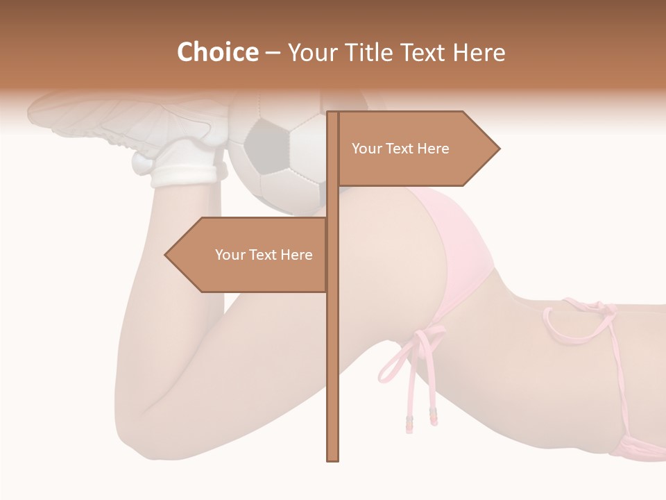 Butt Fit Soccer PowerPoint Template