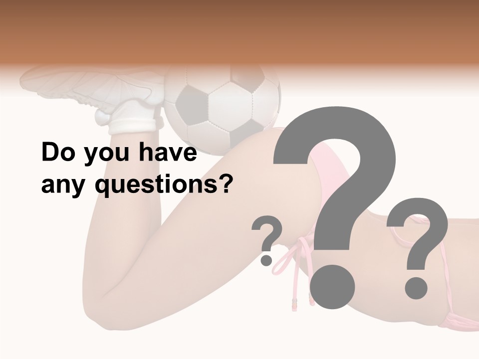 Butt Fit Soccer PowerPoint Template