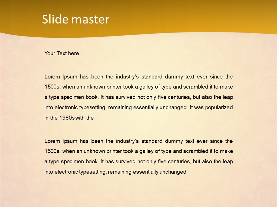 Decorative Wallpaper Invitation PowerPoint Template