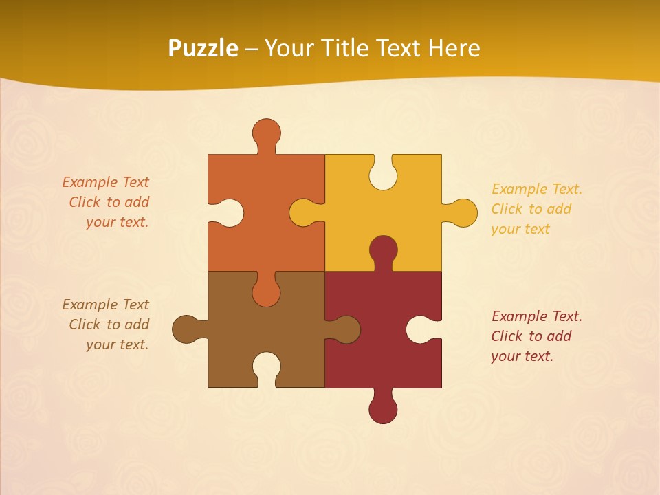 Decorative Wallpaper Invitation PowerPoint Template