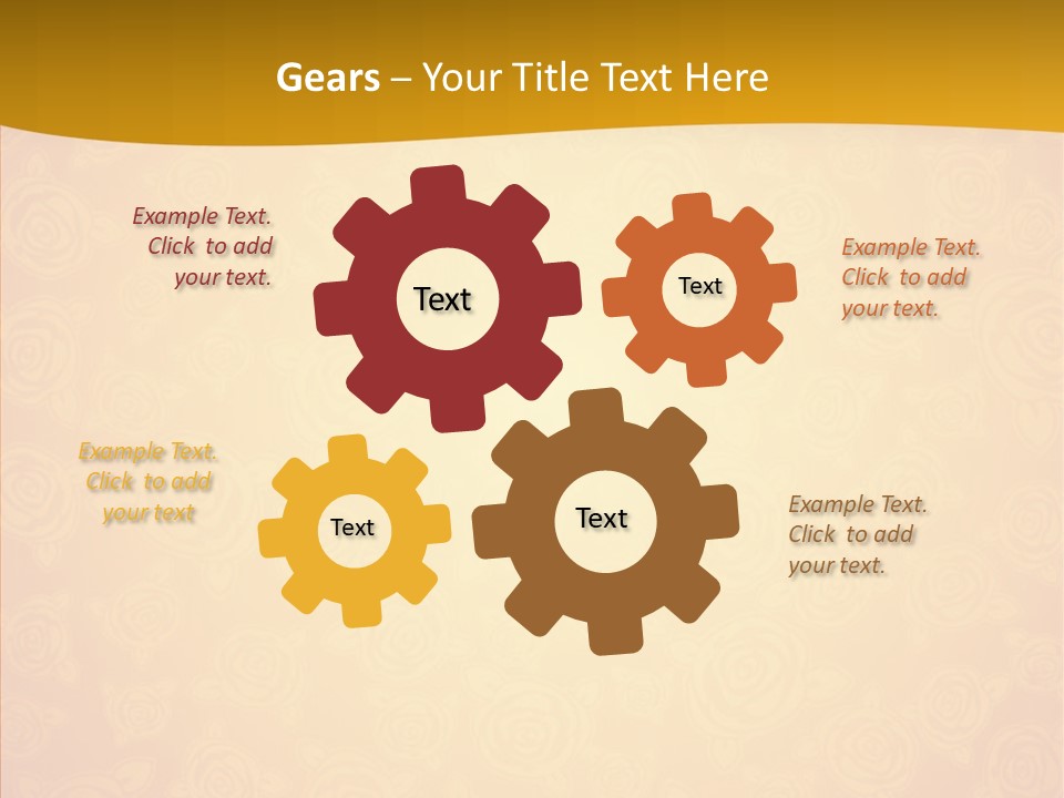 Decorative Wallpaper Invitation PowerPoint Template