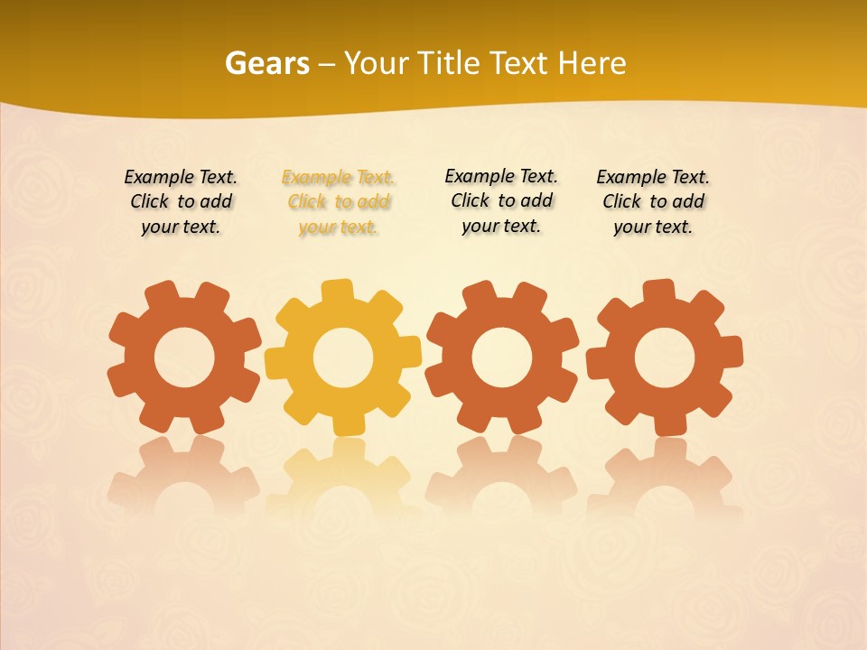 Decorative Wallpaper Invitation PowerPoint Template