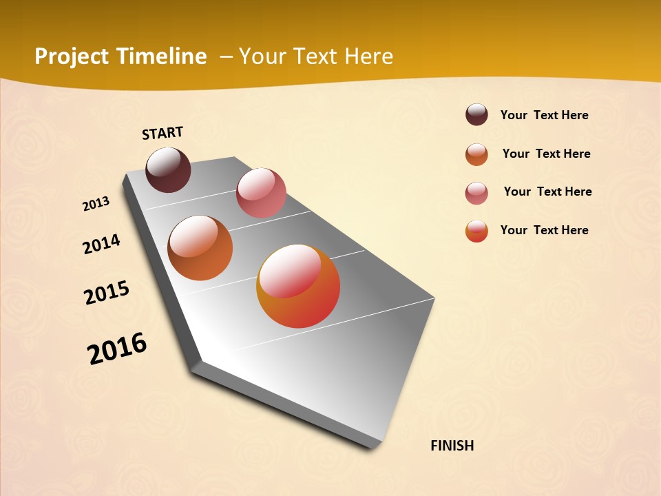Decorative Wallpaper Invitation PowerPoint Template