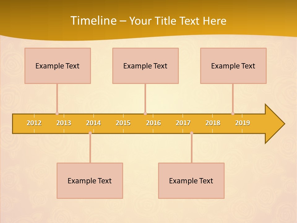 Decorative Wallpaper Invitation PowerPoint Template