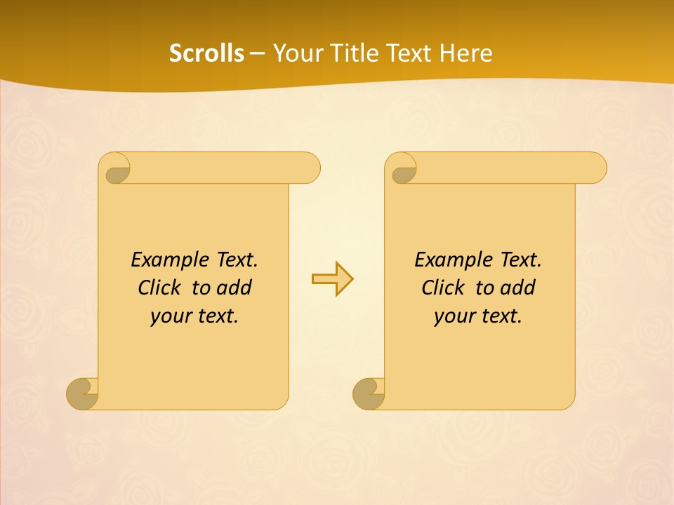 Decorative Wallpaper Invitation PowerPoint Template