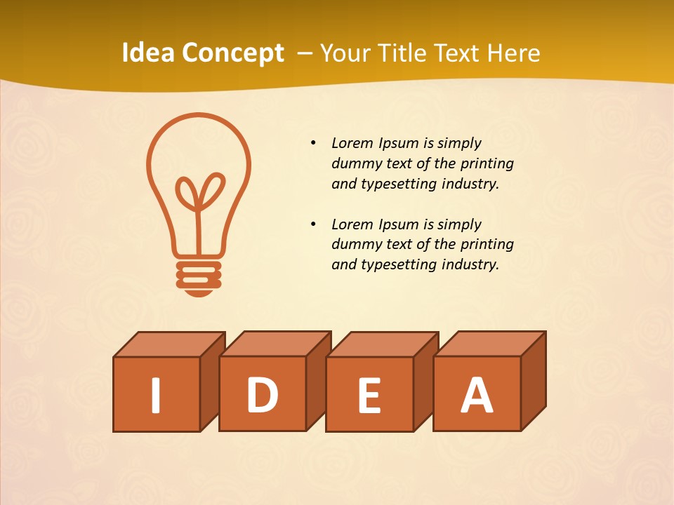 Decorative Wallpaper Invitation PowerPoint Template