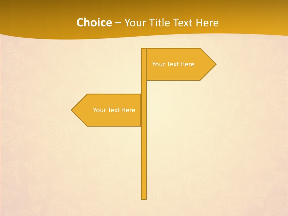 Decorative Wallpaper Invitation PowerPoint Template