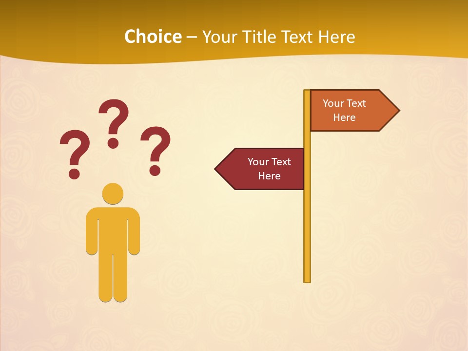 Decorative Wallpaper Invitation PowerPoint Template