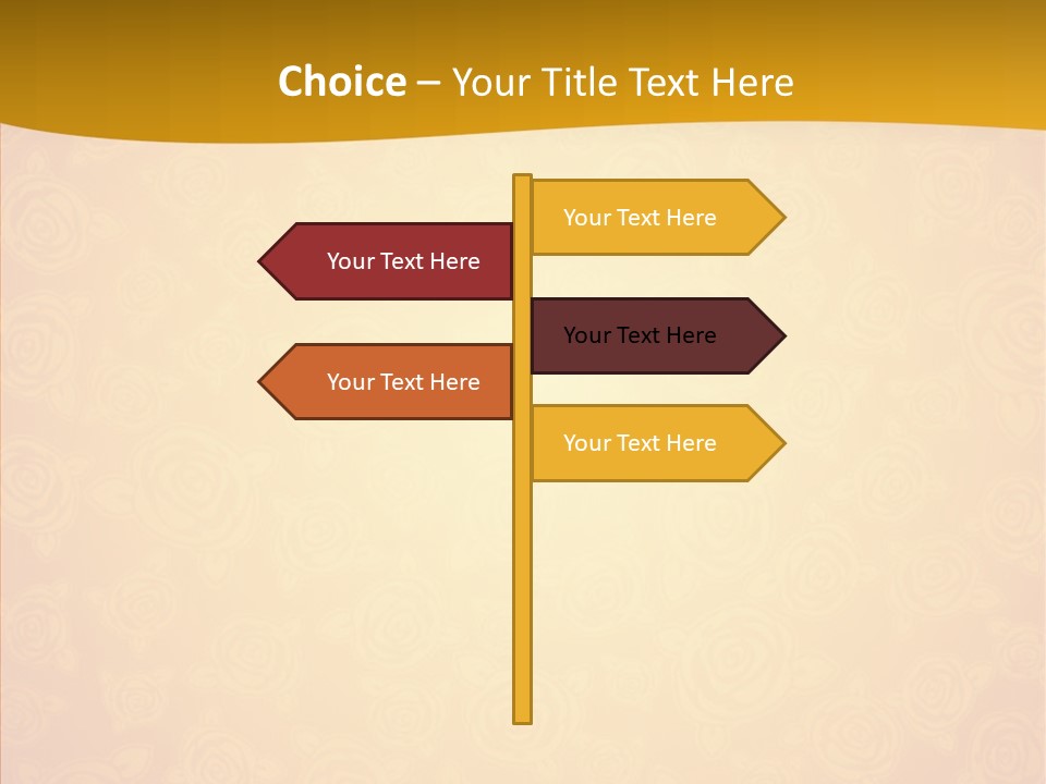 Decorative Wallpaper Invitation PowerPoint Template